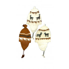 set of alpaca wool hat