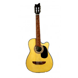 Acoustic guitar with black detail