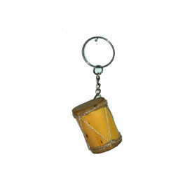 Small keychain with bass drum figure (Set of three units)