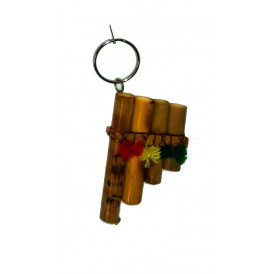 Small keychain with zampoña figure (Set of three units)