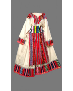 Womens potolo dance suit with andean details and aguayo